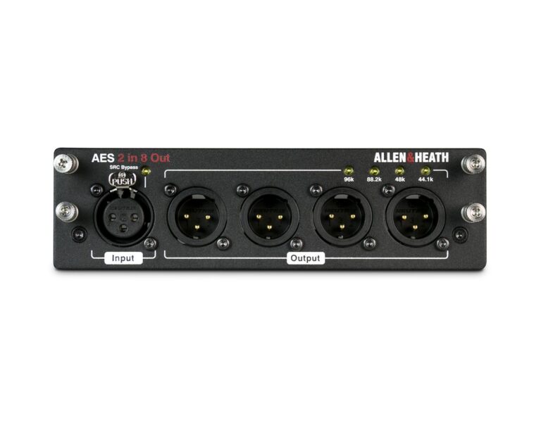 Allen & Heath M-DL-AES2I8O-A AES3 Audio Digital I/O Card for dLive (2 In / 8 Out)