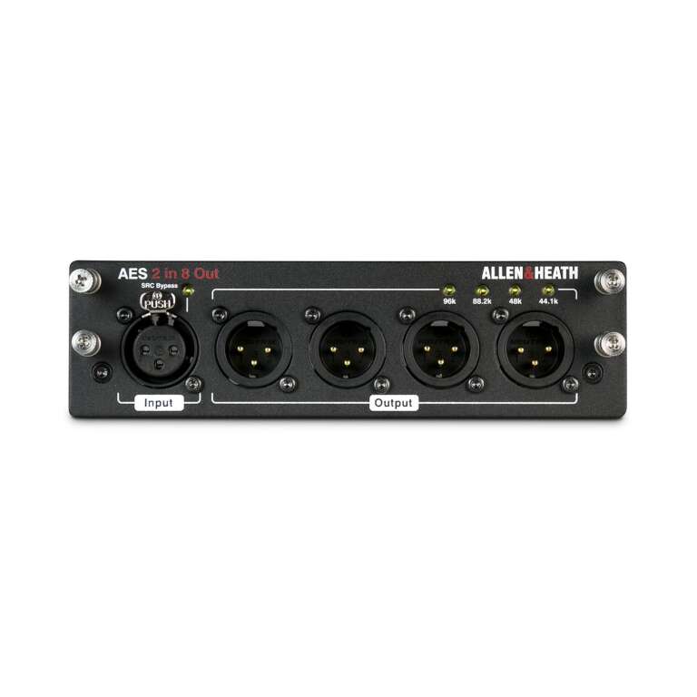 Allen & Heath M-DL-AES2I8O-A AES3 Audio Digital I/O Card for dLive (2 In / 8 Out)