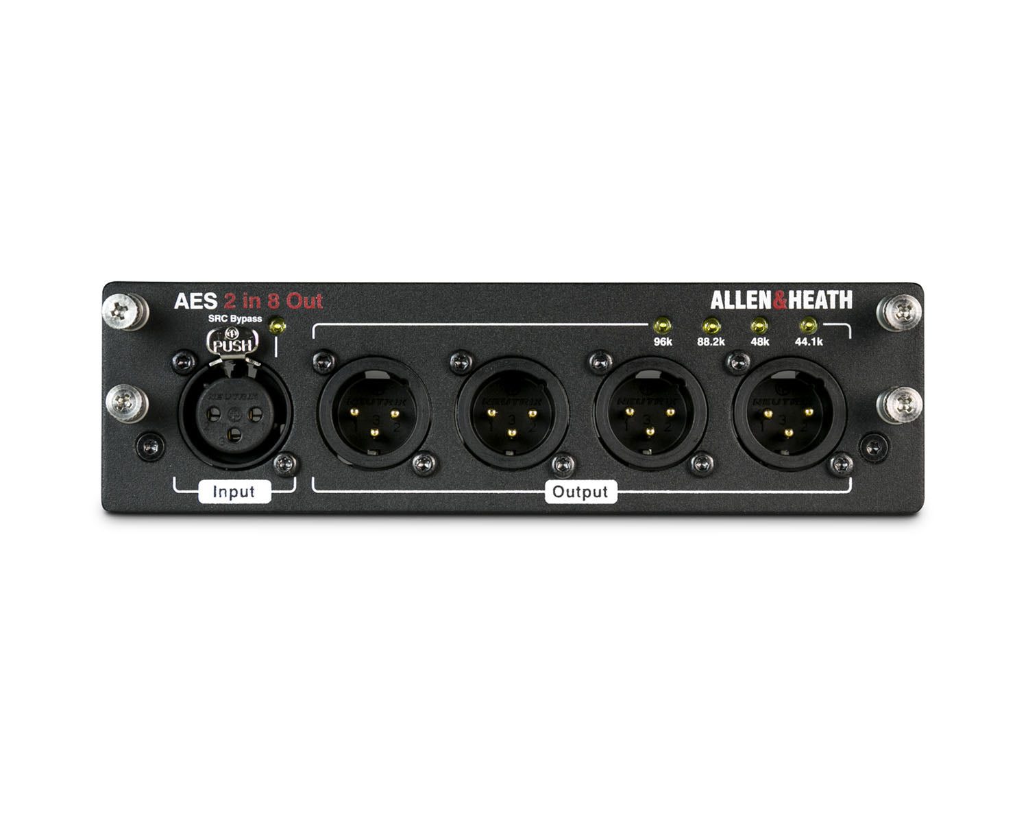 ALLMDLAES218OA_Allen_Heath_M-DL-AES2I8O-A_Image_1.jpg Allen & Heath AES3 Audio Digital I/O Card 2in / 8out for dLive - Image 1