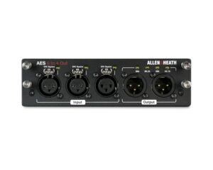 Allen & Heath M-DL-AES4I6O-A AES3 Audio Digital I/O Card for dLive (4 In / 6 Out)