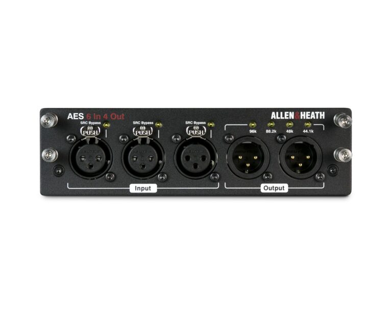 Allen & Heath M-DL-AES4I6O-A AES3 Audio Digital I/O Card for dLive (4 In / 6 Out)