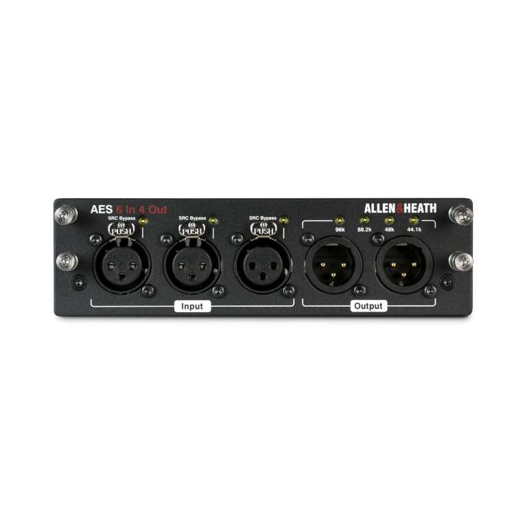 Allen & Heath M-DL-AES4I6O-A AES3 Audio Digital I/O Card for dLive (4 In / 6 Out)