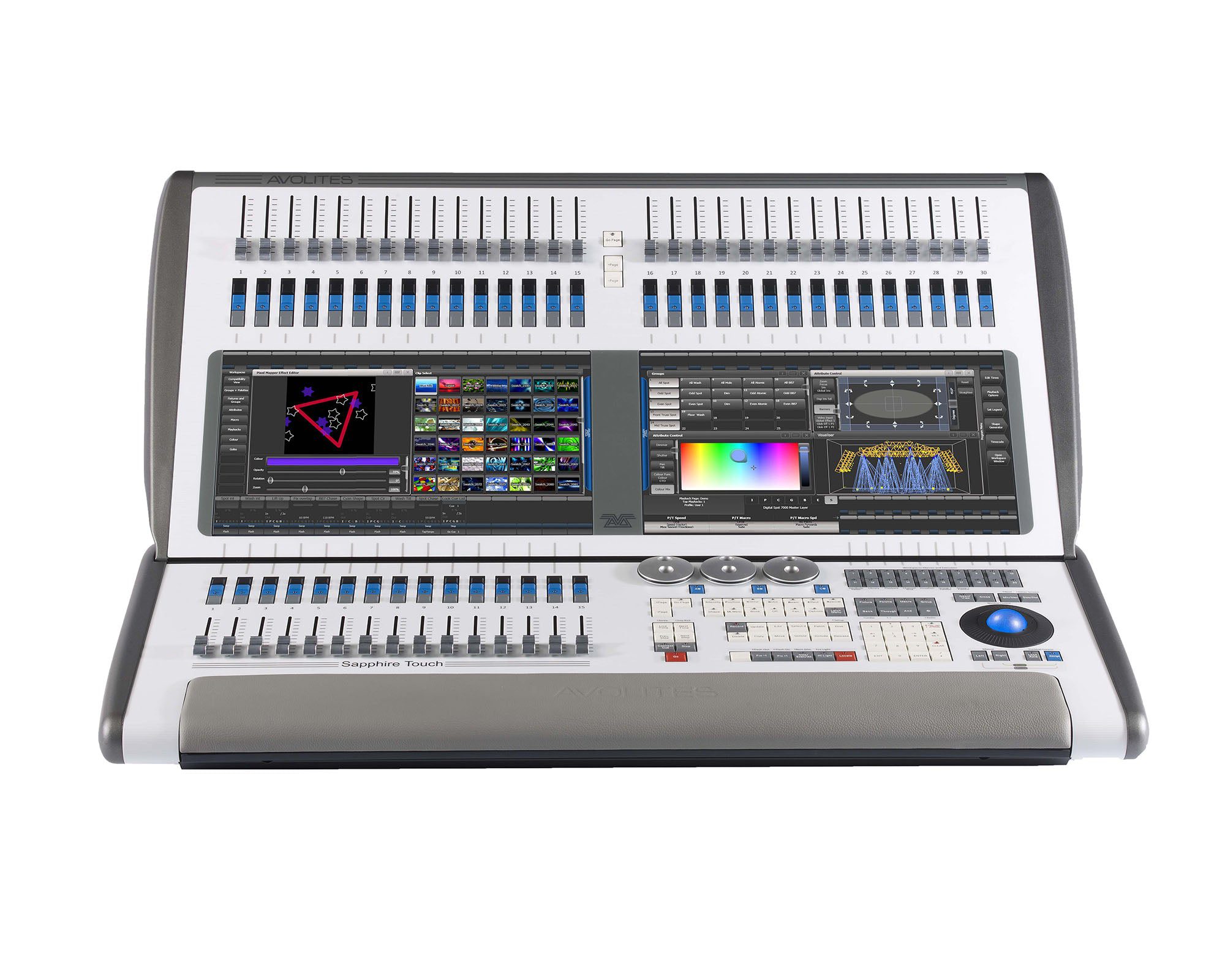 AVOST_Avolites_30-01-4000_Image_1.jpg Avolites Sapphire Touch Lighting Console with Titan Operating System - Image 1