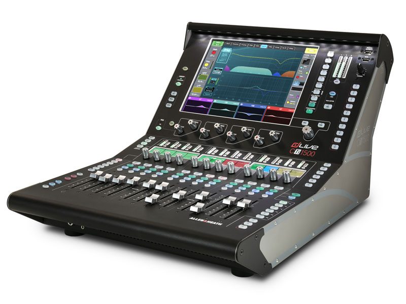 CTi-1500-Front-3Quarter-Righ-800t.jpg Allen & Heath dLive CTi1500 12 Fader Surface with 12-Inch Touchscreen - Image 1