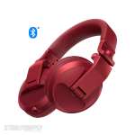 Pioneer DJ HDJ-X5BT-R Pro DJ Bluetooth Headphones with Swivel Ear Red