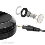 Pioneer DJ HDJ-X5-S Pro DJ 40mm Headphones with Swivel Ear Silver - Image 4