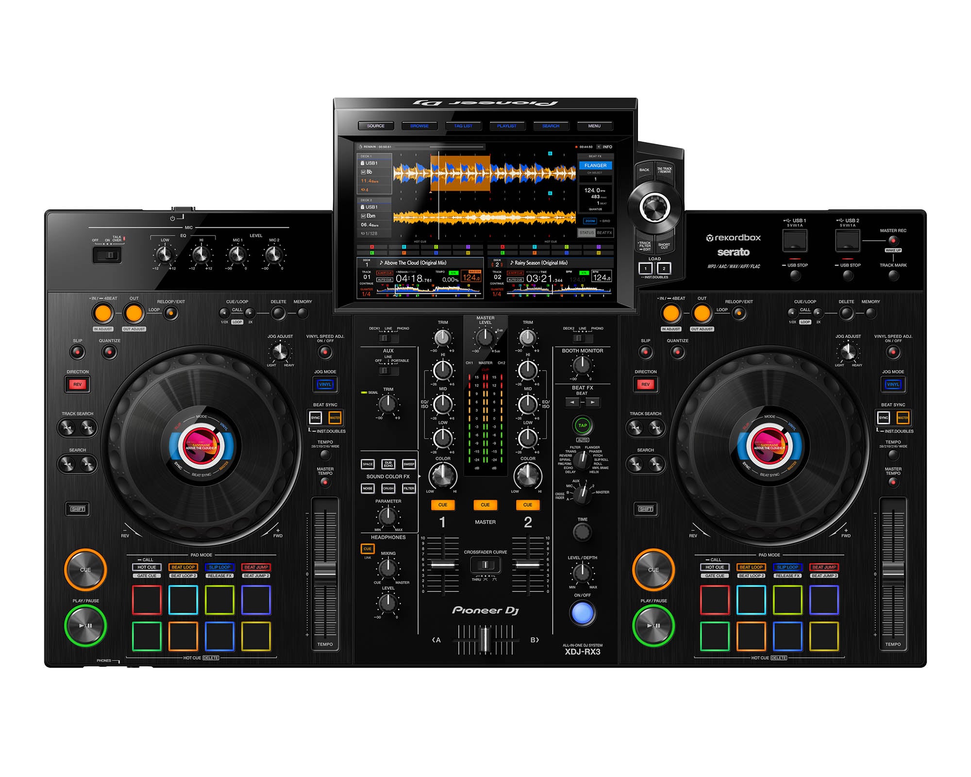 PIOXDJRX3.P_Pioneer_DJ_XDJ-RX3_Image_1.jpg Pioneer DJ XDJ-RX3 All-in-One 2-Ch Performance DJ System rekordbox / Serato - Image 1