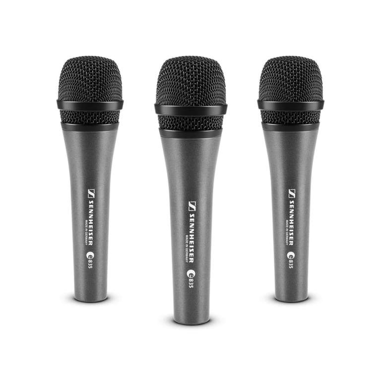 Sennheiser e835 3-PACK Dynamic Cardioid Vocal Microphone