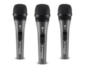 Sennheiser e835S 3-PACK Dynamic Cardioid Vocal Microphone