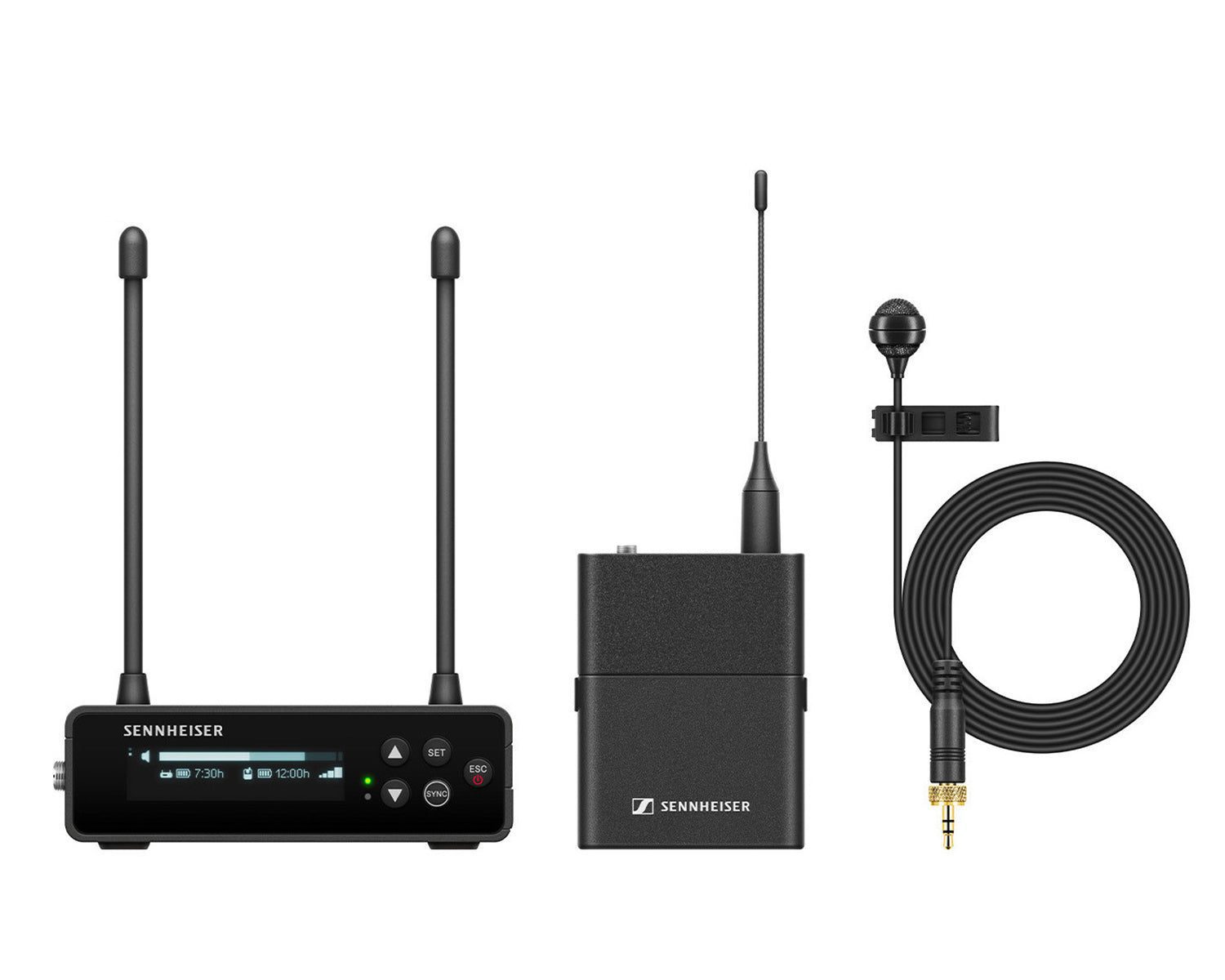 SENEWDPME418_Sennheiser_700029_Image_1.jpg Sennheiser EW-DP ME4 SET Portable Wireless Lapel Mic System (Y1-3) 1.8GHz - Image 1