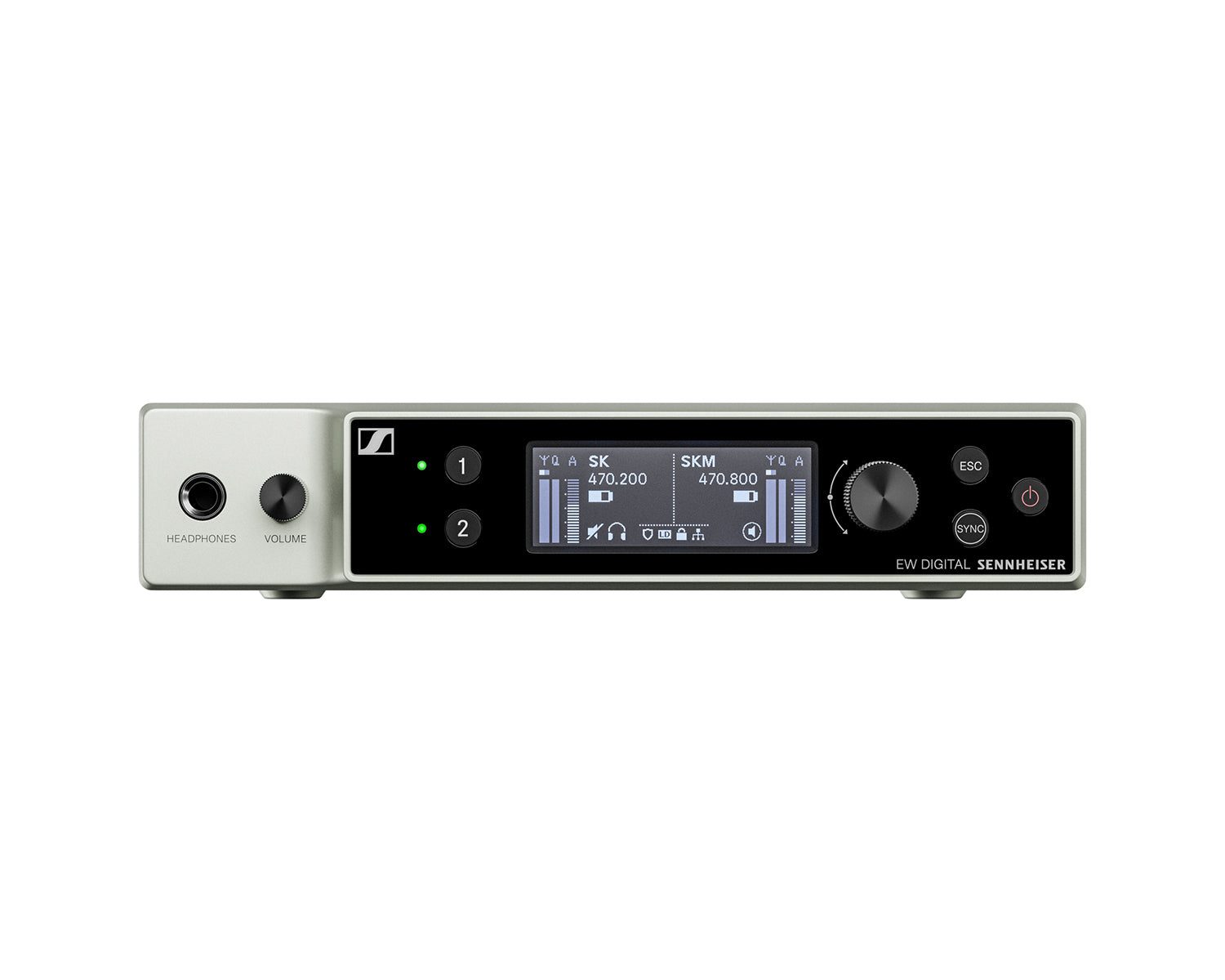 SENEWDXE2D70_Sennheiser_509362_Image_1.jpg Sennheiser EW-DX EM 2 DANTE DUAL Half-Rack Receiver 1U (U1/S) CH70 - Image 1