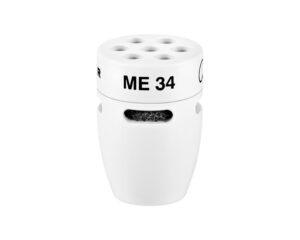 Sennheiser ME34W Miniature Microphone Head Cardioid for MZH Gooseneck White