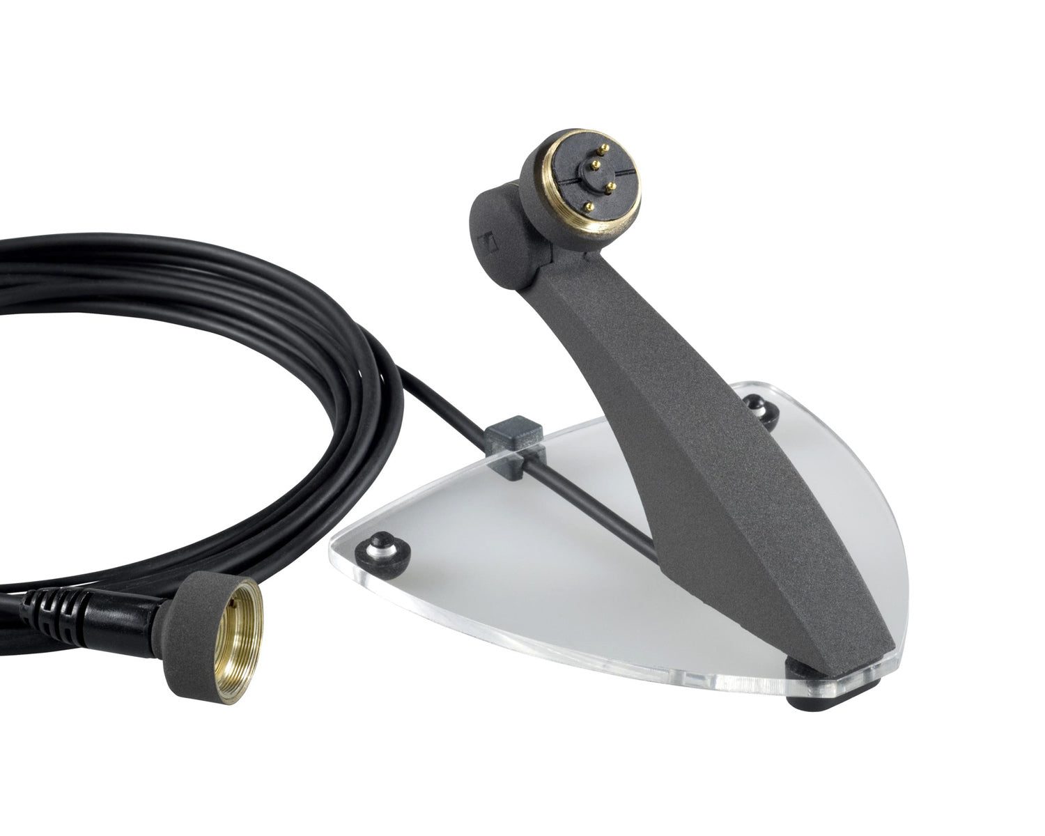 SENMZT8001_Sennheiser_502332_Image_1.jpg Sennheiser MZT8001 Elegant Acylic Base Table Stand with Cable and Knuckle - Image 1