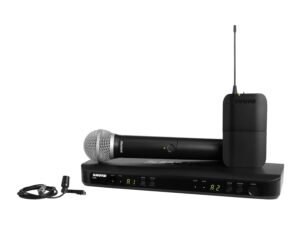 Shure BLX1288/CVL (K3E) Dual Wireless Combo System with SM58 Handheld and CVL Lavalier Clip-On Microphone