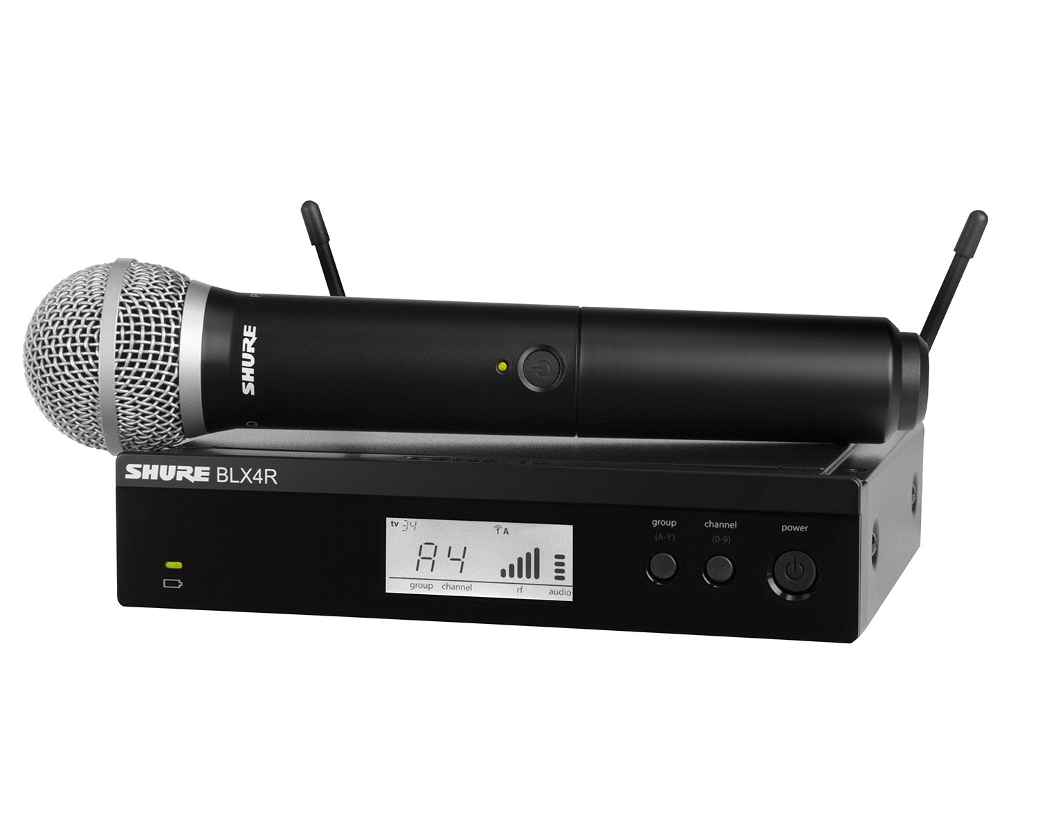 SHUBLX24RUKPG58K3E_Shure_BLX24RUKPG58-K3E_Image_1.jpg Shure BLX24R/PG58 Wireless Rackmount Handheld System BLX4R/PG58 K3E - Image 1