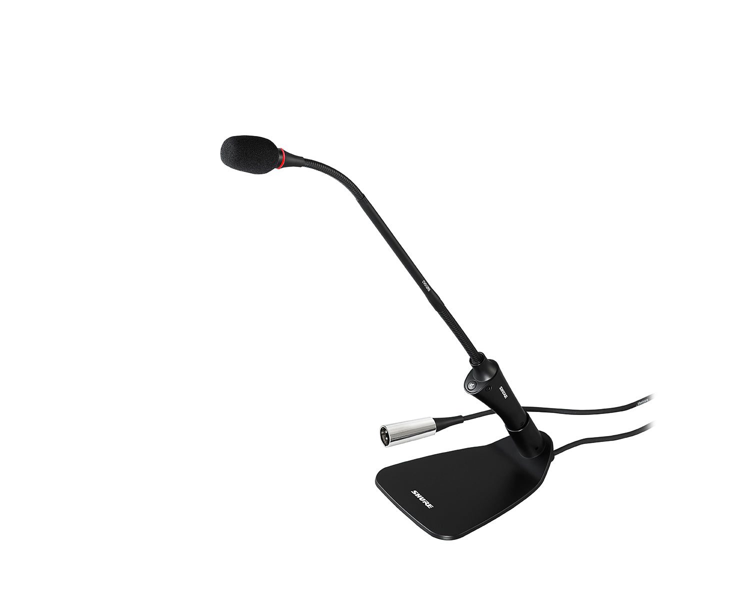 SHUCVG12DRSBC_Shure_CVG12DRS-BC_Image_1.jpg Shure CVG12DRS-B/C Cardioid 12" Gooseneck Mic w/ Base/Switch/LED - Image 1