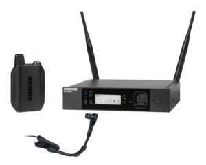 Shure GLXD14R+/B98 (Z4) Wireless Instrument System with Beta 98H/C Clip-On Instrument Microphone (Rack Mount)