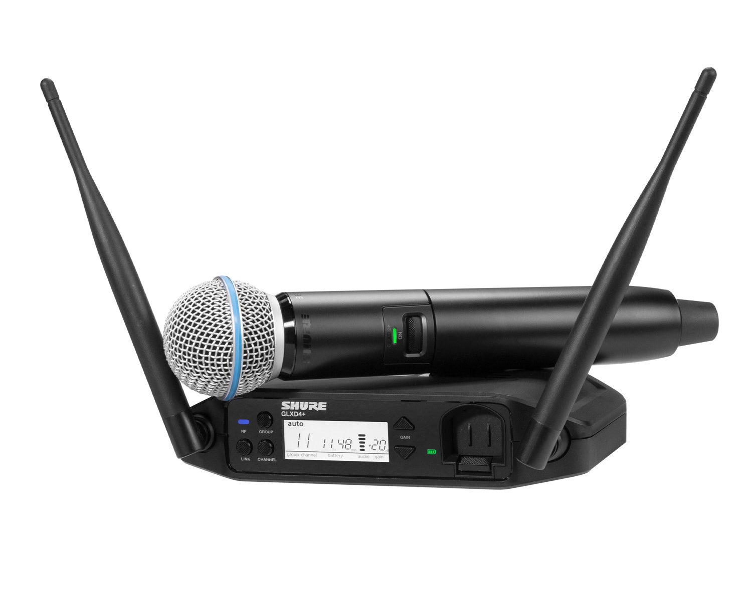 SHUGLXD24UKB58Z4_Shure_GLXD24UKB58-Z4_Image_1.jpg Shure GLXD24+/B58 Wireless Handheld System GLXD2+/B58 Z4 - Image 1
