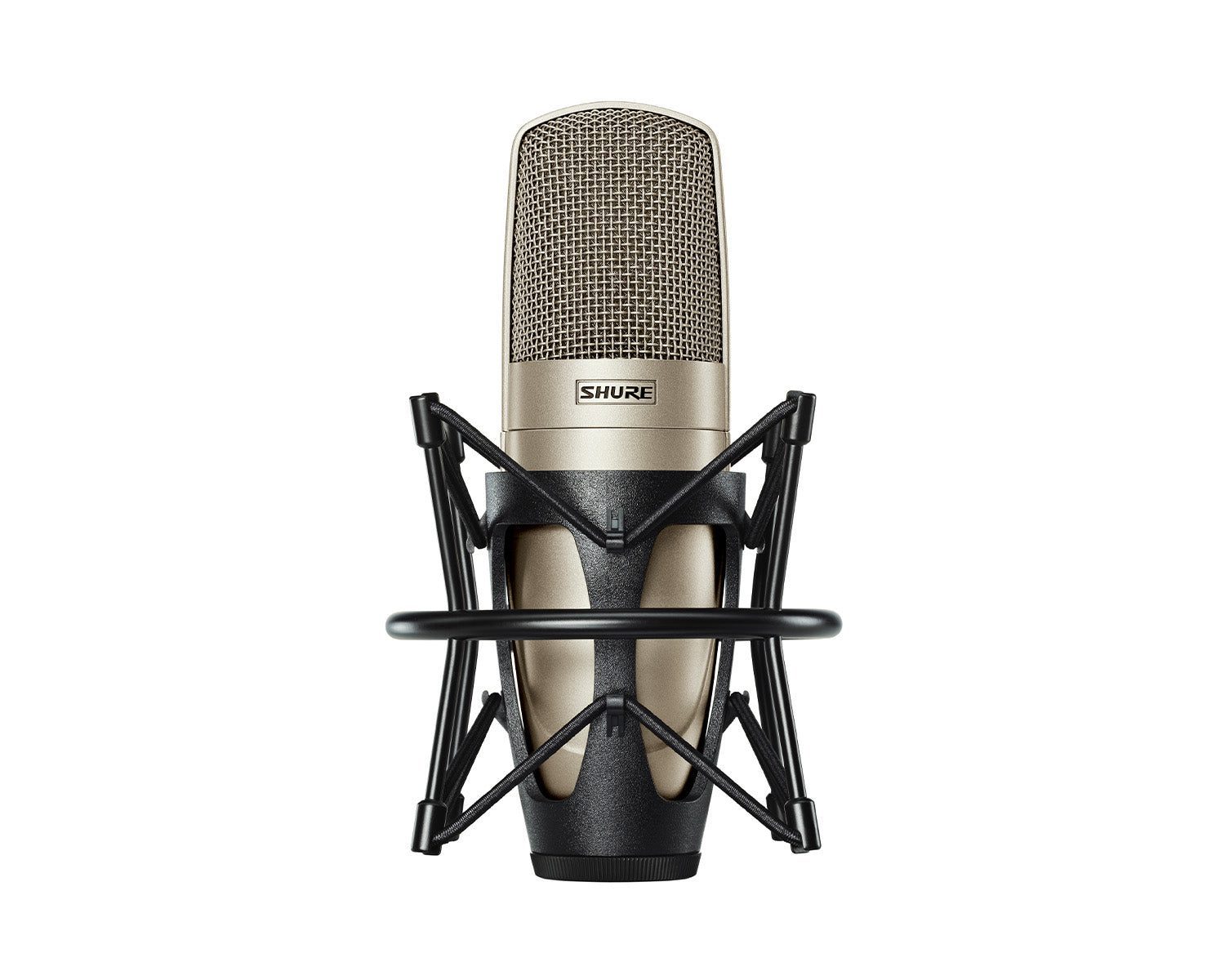 SHUKSM32SL_Shure_KSM32SL_Image_1.jpg Shure KSM32/SL Cardioid Condenser Microphone with Shock Mount Champagne - Image 1