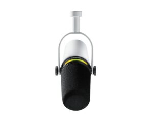 Shure MV7+-W Dynamic Podcast LED Microphone White