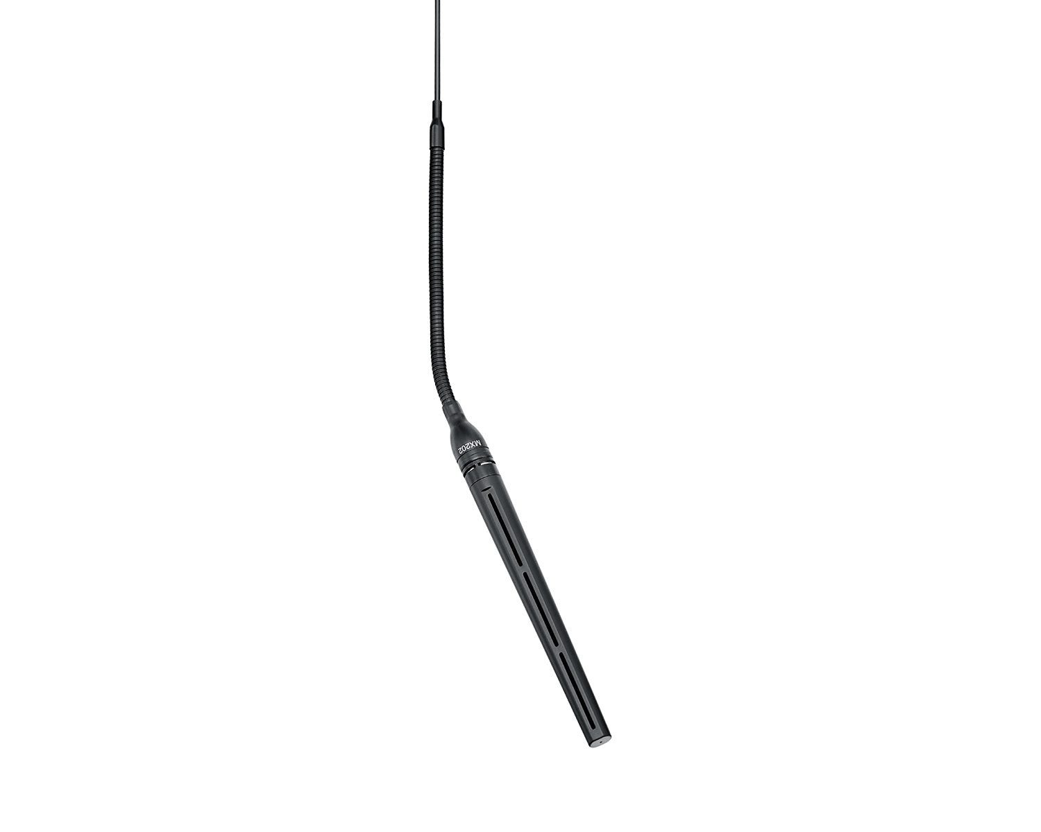 SHUMX202BMS_Shure_MX202BMS_Image_1.jpg Shure MX202B/MS Microflex Overhead Mini-Shotgun Microphone XLR Black - Image 1