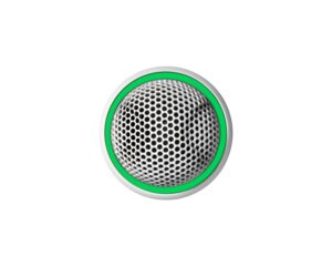 Shure MX395W/BI-LED Microflex Bidirectional Button Boundary Mic+LED (White)