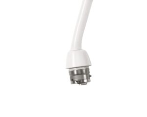 Shure MX415WRLP/N Microflex 15″ No Capsule Gooseneck Ring Microphone (White)