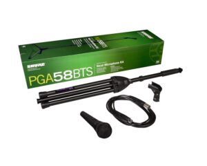 Shure PGA58BTS Cardioid Dynamic Microphone with Stand