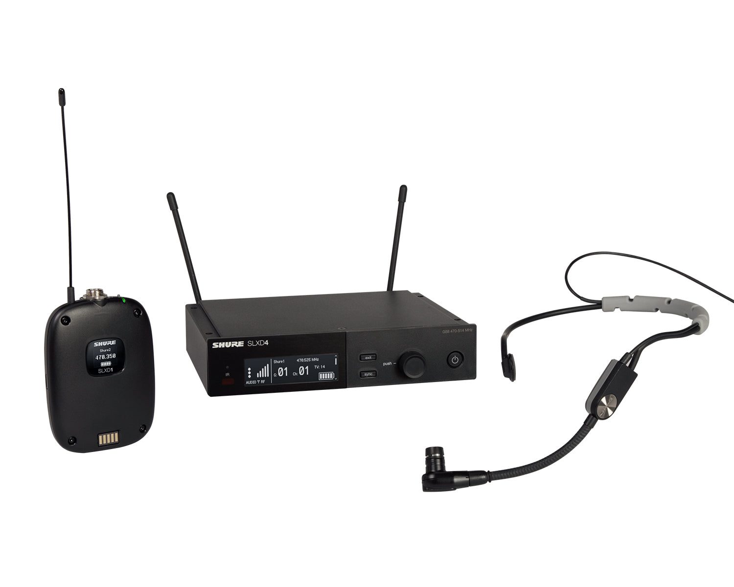SHUSLXD14UKSM35K59_Shure_SLXD14UKSM35-K59_Image_1.jpg Shure SLXD14/SM35 Wireless Headset System SLXD1/SM35 K59 - Image 1