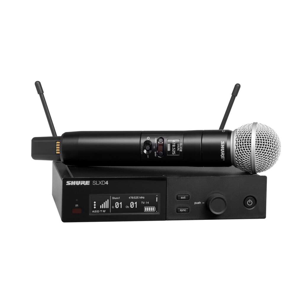 Complete wireless handheld microphone system with receiver