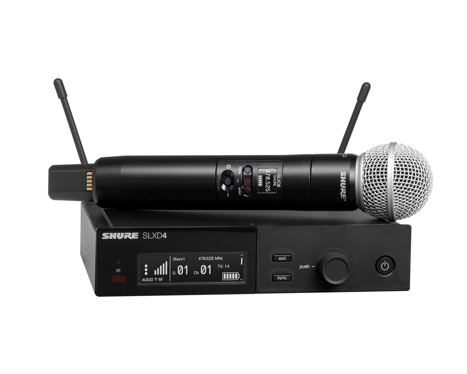 SHUSLXD24UKSM58K59_Shure_SLXD24UKSM58-K59_Image_1.jpg Shure SLXD24/SM58 Wireless Handheld System SLXD2/SM58 K59 - Image 1