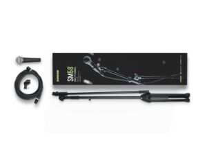 Shure SM58-KM-SOM SM58 Mic Bundle with K&M Mic Stand and 6m XLR Cable