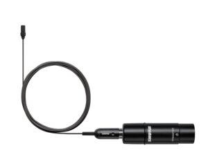 Shure UL4B/C-XLR Cardioid Lavalier Microphone MTQG + XLR Preamp