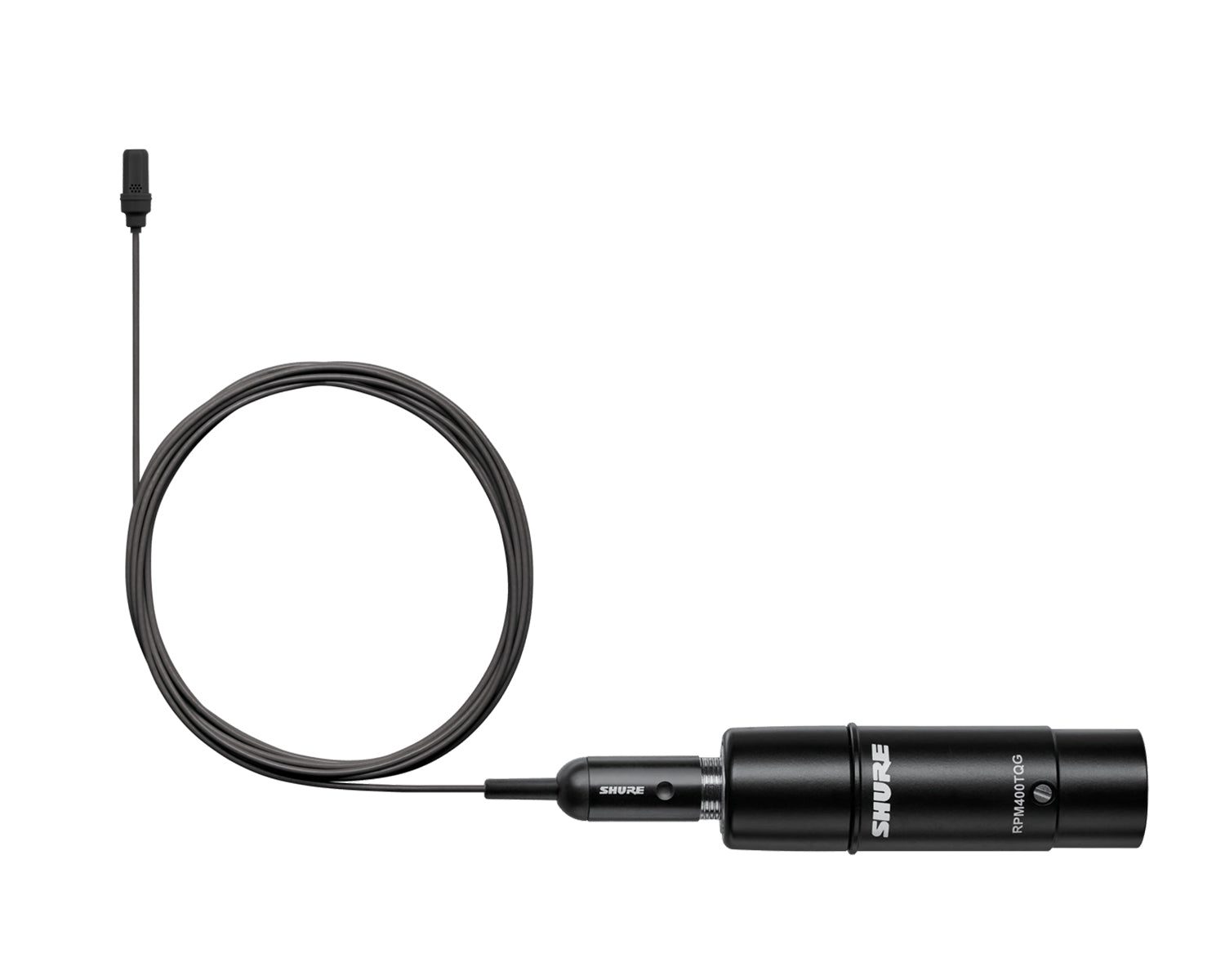 SHUUL4BCXLRA_Shure_UL4BC-XLR-A_Image_1.jpg Shure UL4B/C-XLR Cardioid Lavalier Microphone MTQG + XLR Preamp Black - Image 1