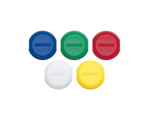Shure WA621 Coloured ID Caps for BLX Handheld Transmitters (5 Pack)