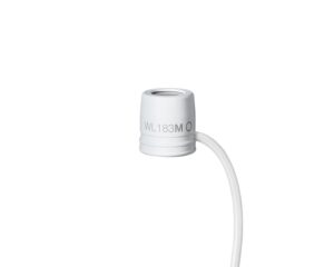 Shure WL183M Omnidirectional Condenser Lavalier Microphone LM3 White