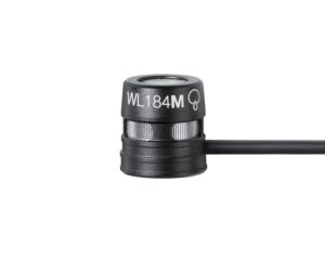 Shure WL184M Supercardioid Condenser Lavalier Microphone LM3