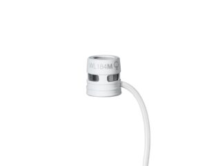 Shure WL184M Supercardioid Condenser Lavalier Microphone LM3 White
