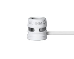 Shure WL184M Supercardioid Condenser Lavalier Microphone TQG White