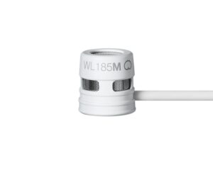 Shure WL185M Cardioid Condenser Lavalier Microphone TQG White