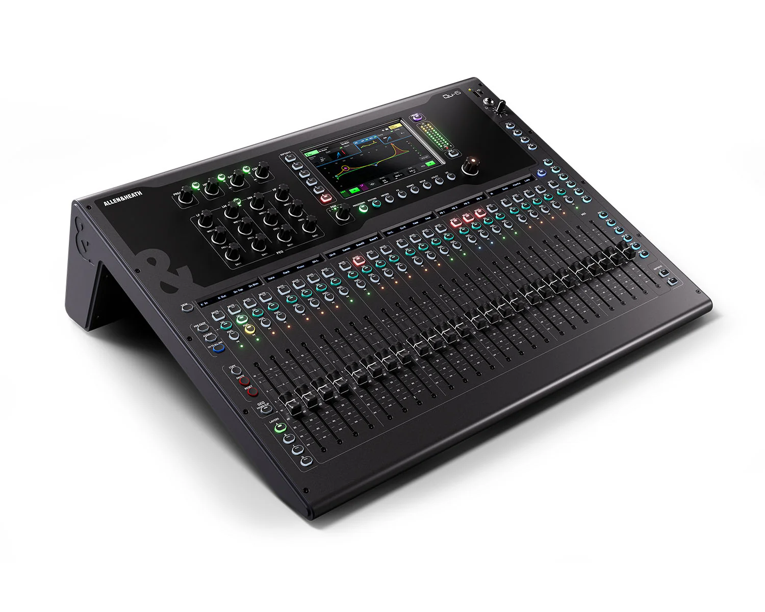 WEBALL00313_QU6_1.webp Allen & Heath QU-6 24IN / 16OUT 96kHz Digital Mixer with 7inch Touch Screen - Image 1