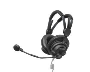 Sennheiser HMD 27 Broadcast Headset Dual Sided Dynamic Microphone