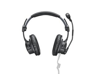 Sennheiser HMD 27 Broadcast Headset Dual Sided Dynamic Microphone