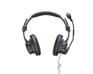 Sennheiser HMDC 27 Broadcast Headset Dual Sided Dynamic Microphone