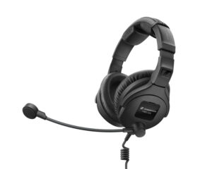Sennheiser HMD 300 X3K1 Broadcast Headset Dual Sided Dynamic Microphone