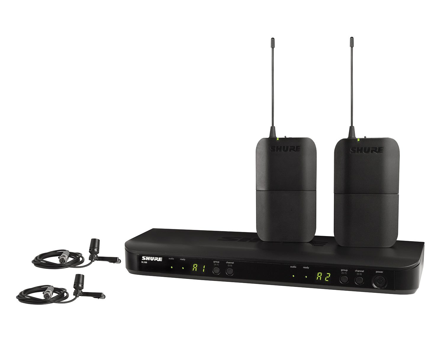 WEBSHU01248_BLX188UKCVLK3E_1.jpg Shure BLX188/CVL DUAL Wireless Lavalier System BLX88/2xCVL K3E - Image 1