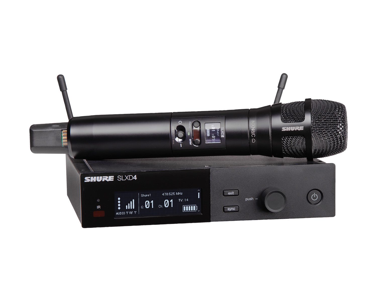 WEBSHU01728_SLXD24UKN8CBK59_1.jpg Shure SLXD24/N8CB Wireless Handheld System SLXD2/Nexadyne 8/C K59 - Image 1