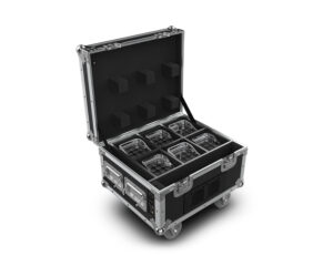 Chauvet Professional WELL Fit X Pack of 6 LED Uplighters in Charging Flightcase