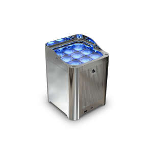 Chauvet Professional WELL Fit X Pack of 6 LED Uplighters in Charging Flightcase