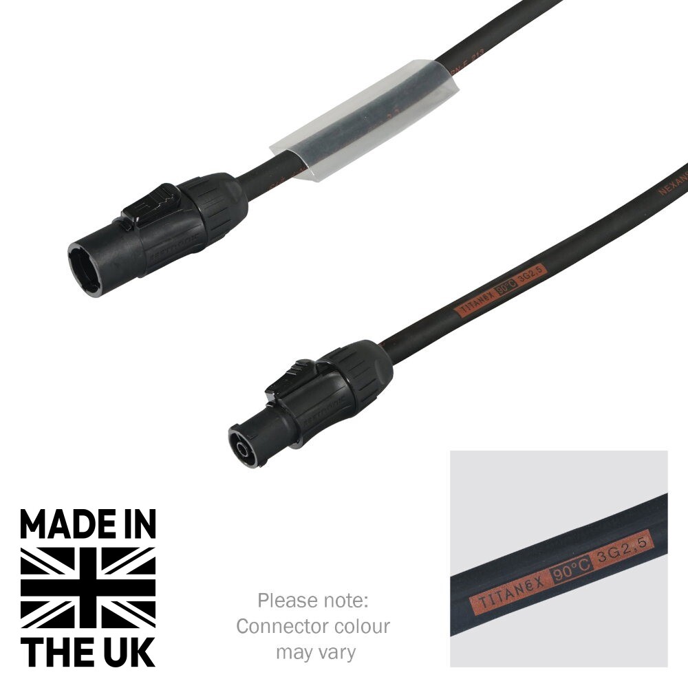 Tourspec 1.5m PowerTwist TR1 IP65 Cable – 2.5mm H07RN-F Tourspec 1.5m PowerTwist TR1 IP65 Cable - 2.5mm H07RN-F